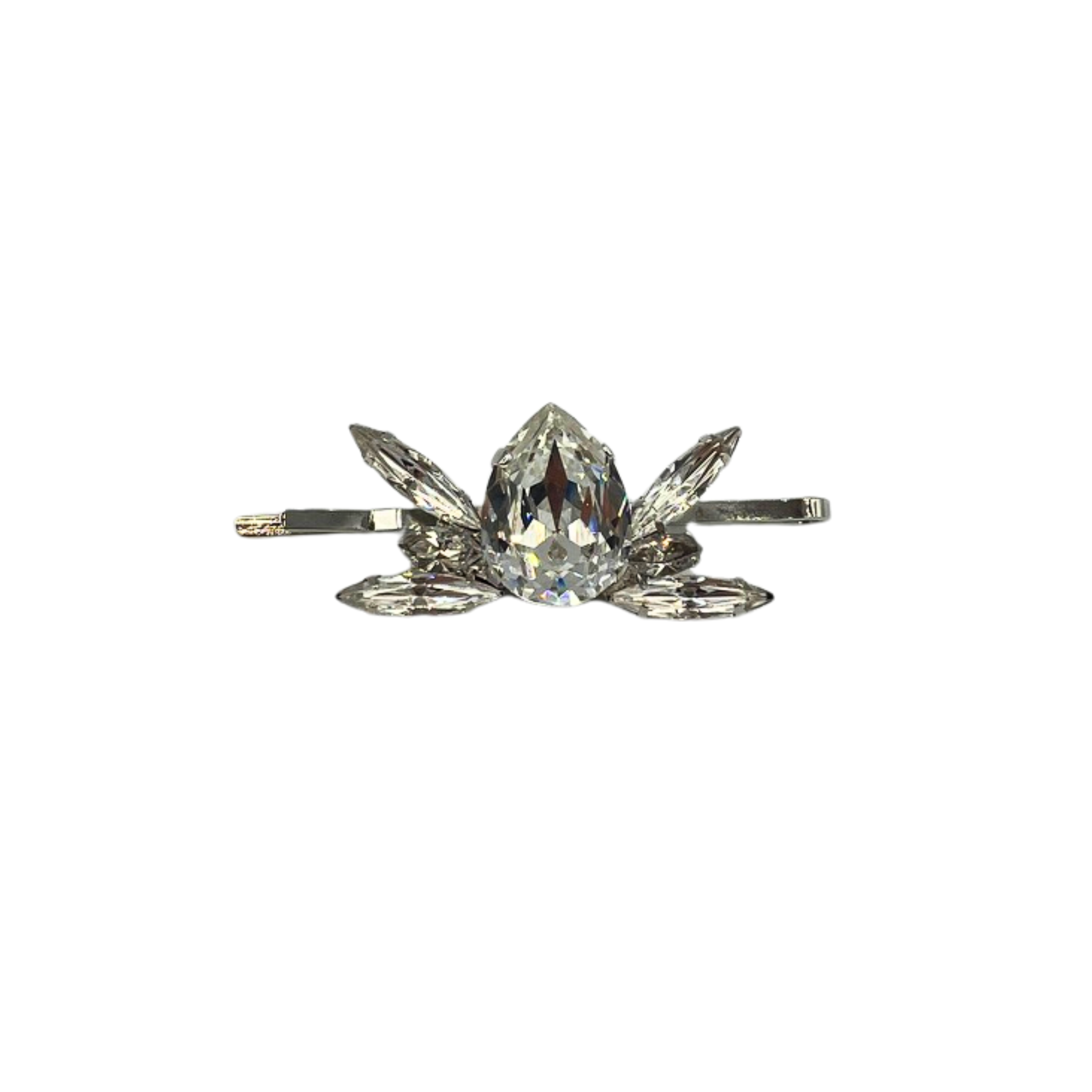 スワロフスキー PIONIER BOBBY AND PIERRE フィギュリン Just One Kiss Bobby Pin featuring Sparkling Swarovski Crystals