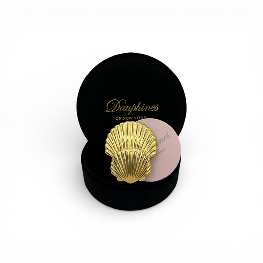 At the Seashore Hair Barrette - 18K Gold