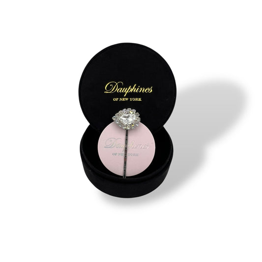 Classic Jewel Bobby Pin featuring Sparkling Swarovski Crystals - Clear/Silver