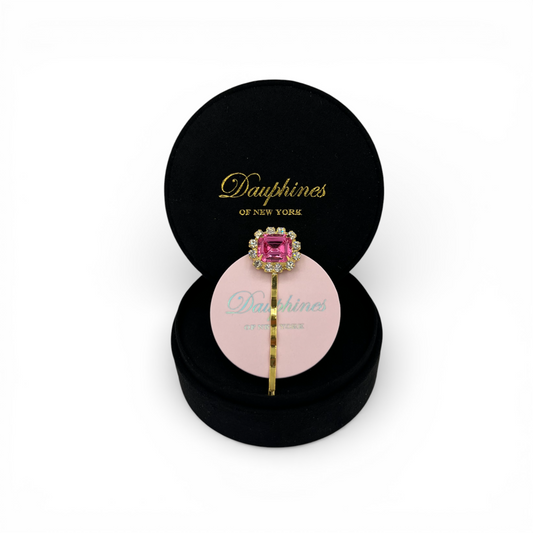 October (Tourmaline) - The Birthstone Collection - Bobby Pin featuring Sparkling Swarovski Crystals - Tourmaline/Gold