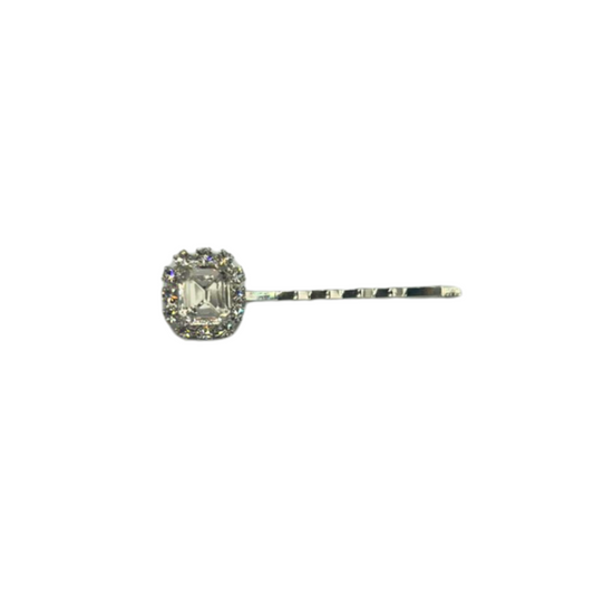 Just A Jewel Bobby Pin featuring Sparkling Swarovski Crystals - Clear/Silver